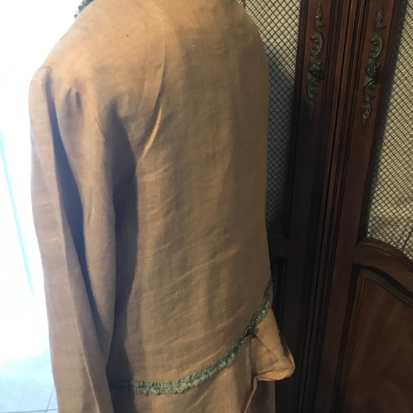 Taylor G Linen Skirt Long Elastic Waist & Jacket 2 Pc Set Boho 1X - Picture 16 of 16